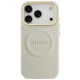 Guess Peony Hot Stamp MagSafe Phone Case Cover iPhone 17 Pro - Beige