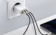 Baseus Compact 2xUSB + Type C Portable Wall Charger Adapter 30W, White | Адаптер Зарядное...