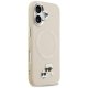 Чехол MagSafe Karl Lagerfeld Karl & Choupette Pins для iPhone 17 — бежевый