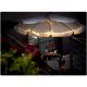 Salokāms dārza lietussargs, saulessargs, 6 segmentu, pelēks, 300cm | Folding Garden Umbrella
