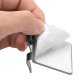 Skuvekļa turētājs, sienas pakaramais ar diviem āķiem, Sudraba | Razor Holder