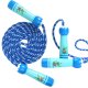 Bakalu Children\'s Rope Skipping Rope with Wooden Handles, Blue