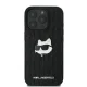 Apple iPhone 16 Pro 6.3\'\' Karl Lagerfeld Monogram Choupette Head Pin Cover Case, Black | Чехол Кейс...