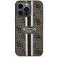 Guess iPhone 13 / 13 Pro vāciņš 4G Printed Stripes MagSafe, brūns