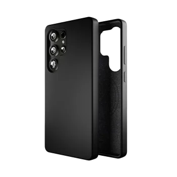Силиконовый чехол Puro Icon Mag с MagSafe для Samsung Galaxy S25 Ultra, черный