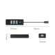 Orico PW3UR25-C3 USB-C centrmezgls, 3x USB-A 3.0, 1x RJ45 2.5G, 0.15m, Melns