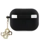 Guess AirPods Pro 2 maciņš Silicone 4G Strassed Charm, melns