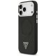 Guess iPhone 17 Pro Max Case PU Leather with Triangle Logo, Black
