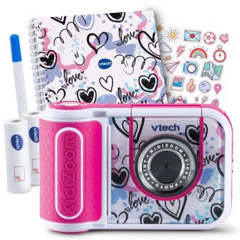 Детская фотокамера VTech Kidizoom Print Cam с принтером, розовая