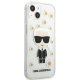 Karl Lagerfeld iPhone 13 mini Case Flower Ikonik Karl Transparent