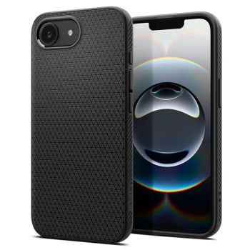 Spigen Liquid Air vāciņš priekš iPhone 16e / 17e, Matte Black