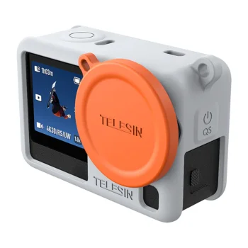 Силиконовый защитный чехол Telesin для DJI Osmo Action 6, серый (S6-PTC-11BU)