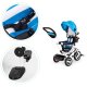 Ecotoys JM-066-9L Tricycle with Swivel Seat and Canopy, Blue