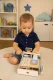 Ecotoys koka kases aparāts bērniem ar skeneri un naudu