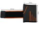 Elastic Wrist Support Brace with Velcro, Grey/Orange