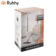 Ruhhy 27231 Dual-Chamber Flat Mop and 8.5L Bucket Set with 3 Pads