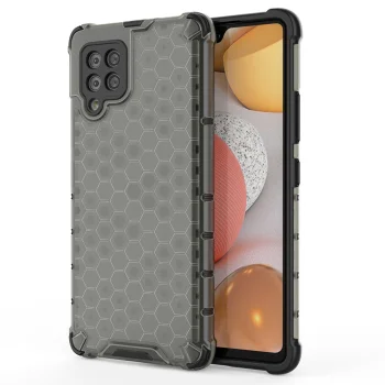 Vāciņš Samsung Galaxy A42 5G Honeycomb ar TPU rāmi, melns