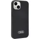Чехол Audi для iPhone 14 6.1\" силиконовый накладка, черный (AU-LSRIP14-Q3)