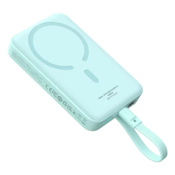 Baseus Magnetic Mini MagSafe 10000мАч 30Вт пауэрбанк с встроенным USB-C кабелем -...