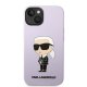 Apple iPhone 14 Plus 6.7\" Karl Lagerfeld Silicone Ikonik Case Cover (Klhcp14msnikbcu), Purple