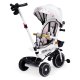 ECOTOYS Kids Tricycle with 360° Rotating Seat and Parent Push Handle