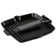 Staub Cast Iron Square Grill Pan 24 x 24 cm, Induction, Folding Handle, Black