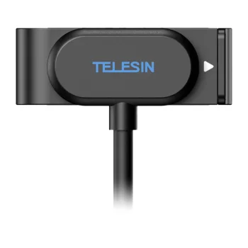 Telesin magnētiskais uzlādes adapteris ar sānu vāciņu GoPro 9, 10, 11, 12, 13