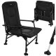 Adjustable Folding Fishing Chair Trizand 120kg, black