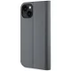 Karl Lagerfeld iPhone 14 atverams vāciņš maciņš grāmatiņa Saffiano Karl & Choupette, sudraba