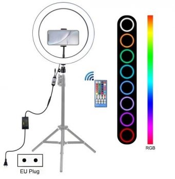 Puluz Mini riņķa gredzenveida lampa, dienas gaismas komplekts LED RGB, 30cm (Bez Statīva) | Vlogging Photo Video...