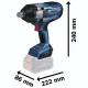 Akumulatora triecienuzgriežņatslēga Bosch GDS 18V-1050 H Professional, 3/4\", 1050 Nm, L-BOXX