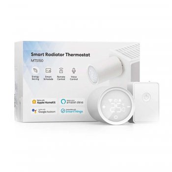 Viedais termostata vārsta starta komplekts Meross MTS150HHK (HomeKit) l Smart Thermostat Valve Starter Kit