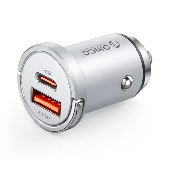 Автомобильное зарядное устройство Orico MiniRing Pro 45W USB-A + USB-C...