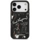 Karl Lagerfeld MagSafe maciņš ar graudainu rakstu un logotipu iPhone 17 Pro – melns | Phone Case Cover