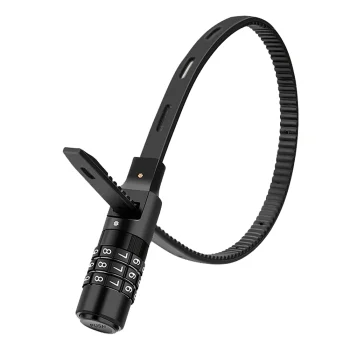 Rockbros 3240001001 velosipēda koda slēdzene, 0.5 m, melna