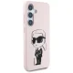 Чехол Karl Lagerfeld Silicone Graffiti Ikonik MagSafe для Samsung Galaxy S25, розовый