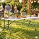 Складной кейтеринговый стол MultiGarden 153x70 см, белый