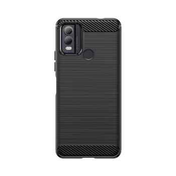 Силиконовый чехол Carbon Case для Nokia C22 Черный
