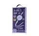 Remax Linon Series 3in1 uzlādes kabelis 66W USB-C / Lightning / Micro-USB RC-C029, violets