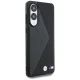 BMW для Samsung Galaxy S25 Edge чехол Leather Oversized Stripes MagSafe, черный
