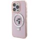Karl Lagerfeld iPhone 15 Pro Max vāciņš Ring Stand Karl & Choupette MagSafe, rozā