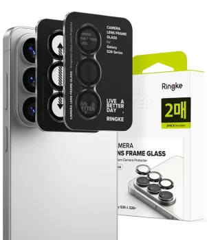 Ringke Camera Frame Protector for Samsung Galaxy S26 / S26+, 2-Pack, Black