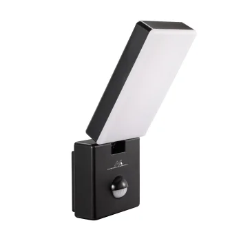 Maclean MCE516 B LED lampa ar PIR kustības sensoru 10W 800lm IP65 melna