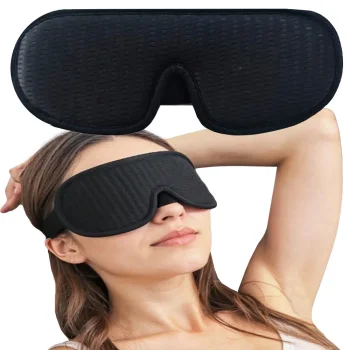Acu maska miegam 3D gaismu aizsedzoša regulējama miega maska