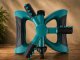 360° Rotating 3-Arm Garden Sprinkler, Green/Black
