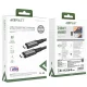 Acefast C1-09 USB-C uz USB-C USB4 kabelis 240W 1m, Pelēks/Melns