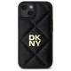 Чехол DKNY для iPhone 14 Quilted Stack Logo, черный