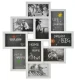 Fotorāmis kolāža 10 fotogrāfijām 10x15 cm, RUHHY, balts