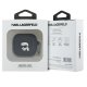 Karl Lagerfeld Silicone Karl Head 3D maciņš AirPods 4, Melns