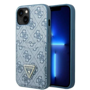 Apple iPhone 13 mini 5.4'' Guess 4G Triangle Logo Cardslot Case Cover, Blue | Чехол Кейс Бампер...